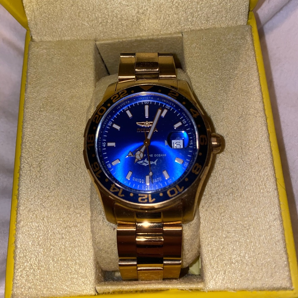 Blue and Gold Invicta Watch